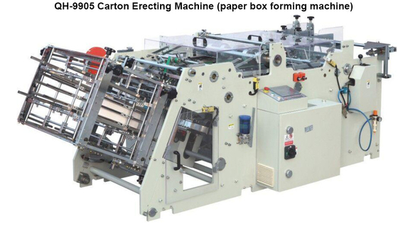 Document Vakje het Automatische Karton die van de Verpakkingsmachine Machine voor Hamburgervakje oprichten